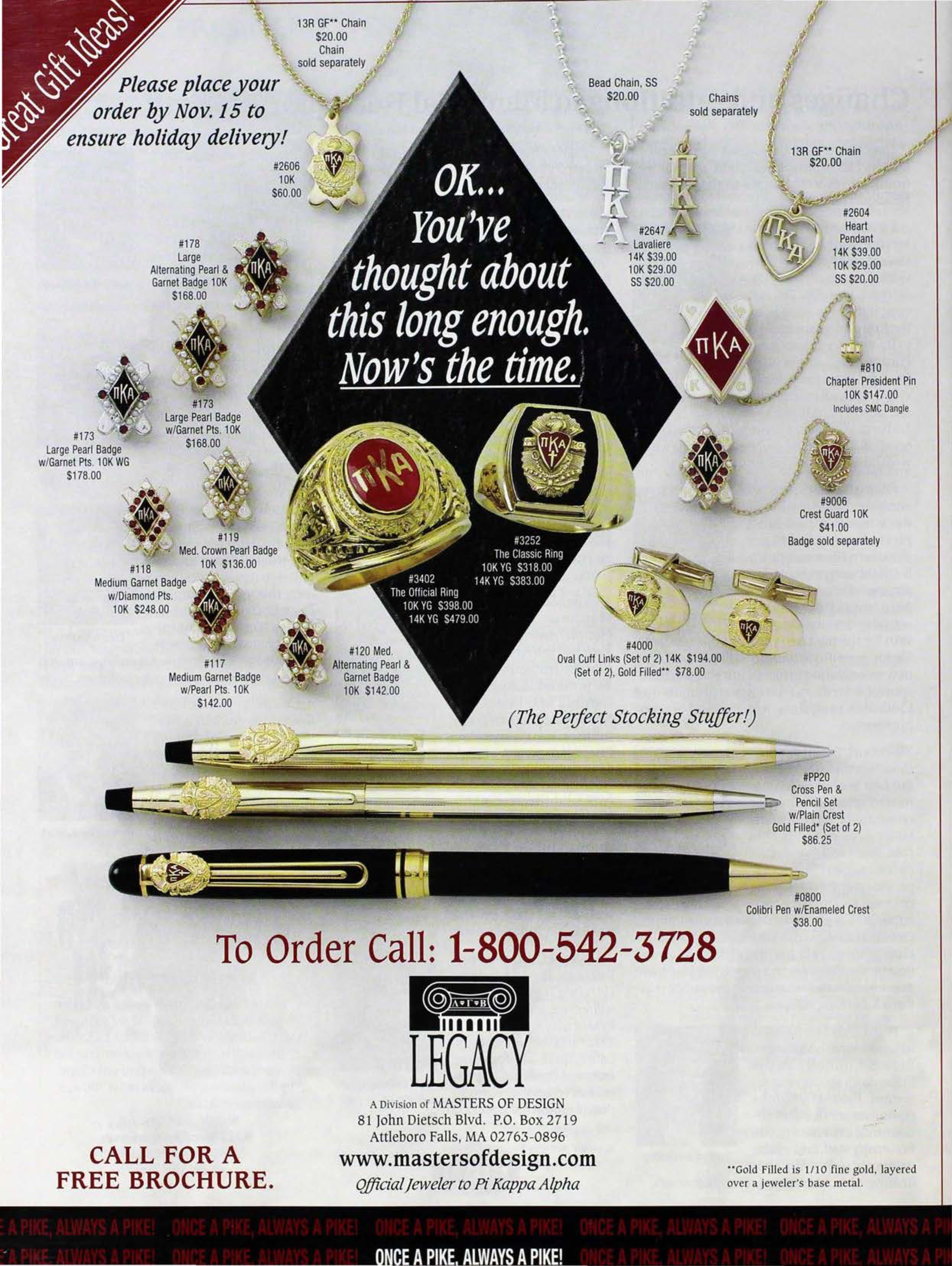 Legacy Advertisement, Autumn 2001